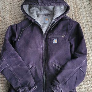 Carharrt women's sherpa lined duck jacket